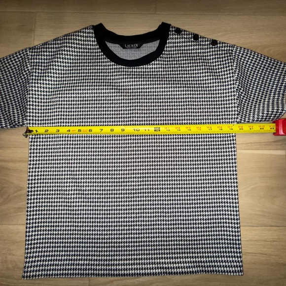 Ralph Lauren Houndstooth Double-Knit Jacquard Top - Picture 5 of 6